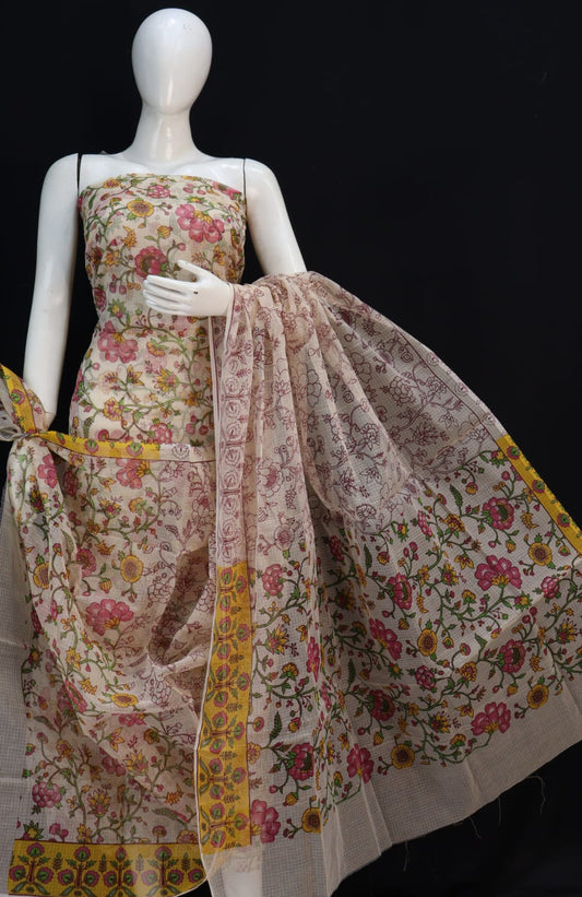 Kota Doriya unstitched suits With Kota Doriya Dupatta (Without Bottom )