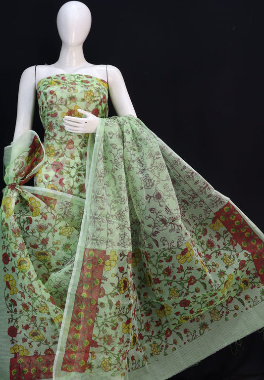 Kota Doriya unstitched suits With Kota Doriya Dupatta (Without Bottom )