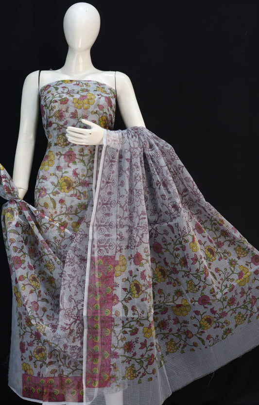 Kota Doriya unstitched suits With Kota Doriya Dupatta (Without Bottom )