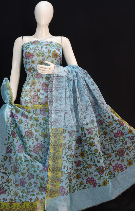 Kota Doriya unstitched suits With Kota Doriya Dupatta (Without Bottom )