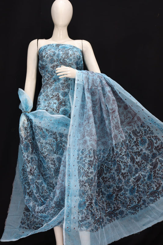 Kota Doriya unstitched suits With Kota Doriya Dupatta (Without Bottom )