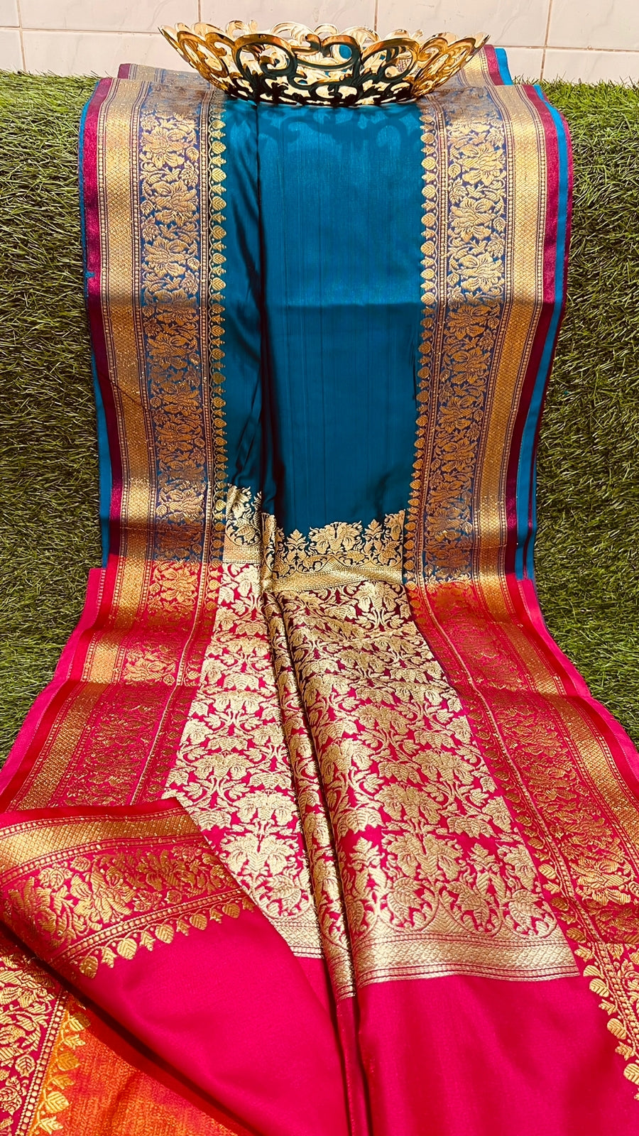 Handloom Semi Katan  Silk Saree Super Weaving With Blouse