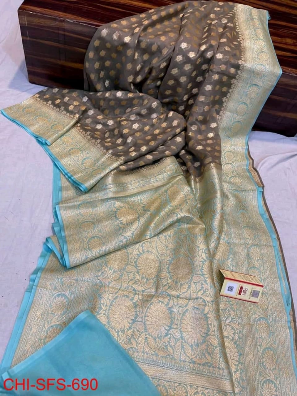 Banarasi Semi Georgette Silk Saree With Blouse