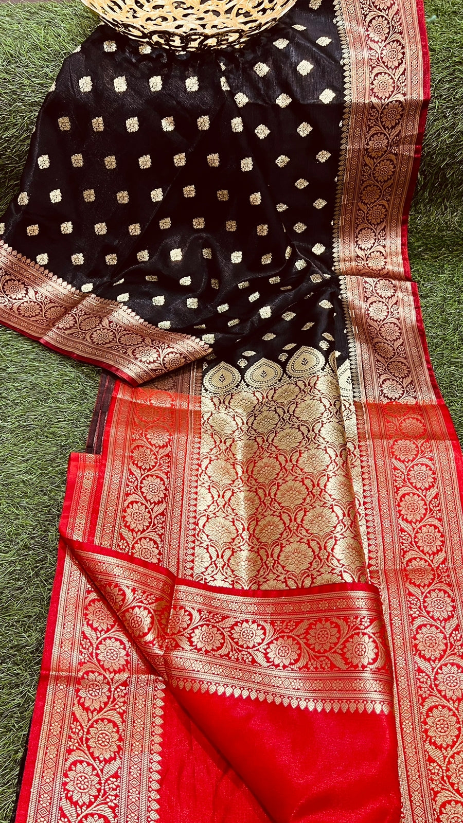 Handloom Semi Katan  Silk Saree Super Weaving With Blouse