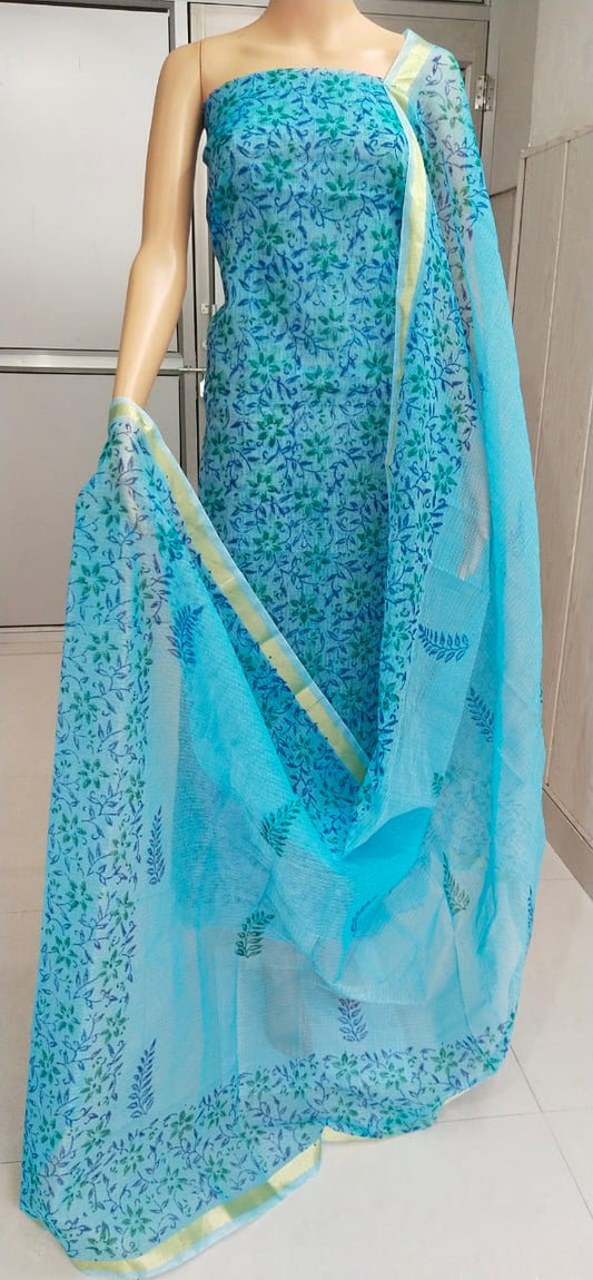 Kota Doriya unstitched suits With Kota Doriya Dupatta (Without Bottom )