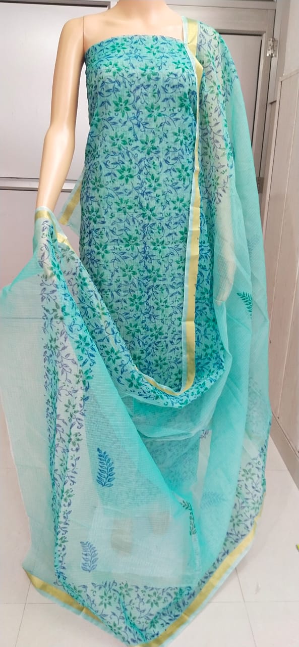 Kota Doriya unstitched suits With Kota Doriya Dupatta (Without Bottom )