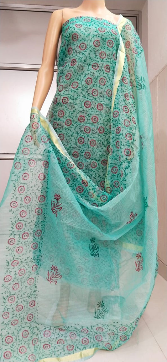 Kota Doriya unstitched suits With Kota Doriya Dupatta (Without Bottom )
