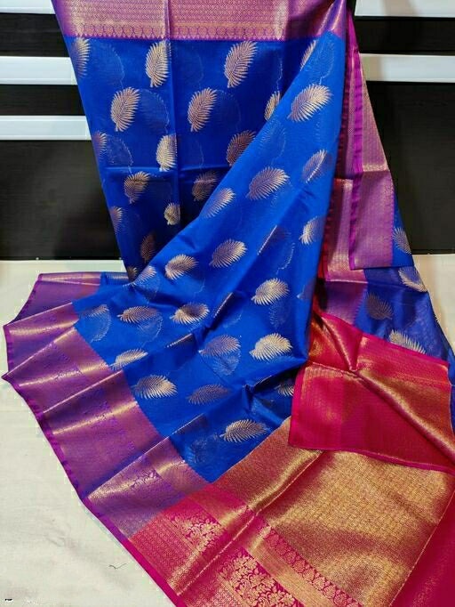 Banarasi Maheshwari Soft Silk Saree ( Length- 6.3 Meter )