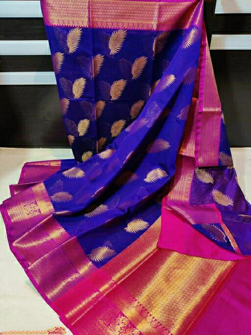 Banarasi Maheshwari Soft Silk Saree ( Length- 6.3 Meter )