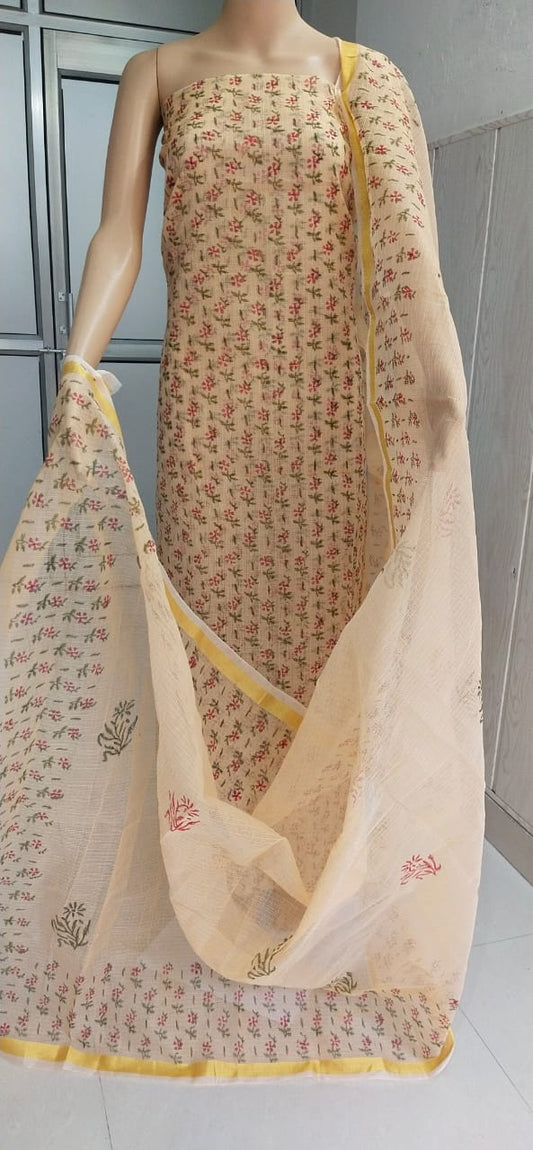 Kota Doriya unstitched suits With Kota Doriya Dupatta (Without Bottom )